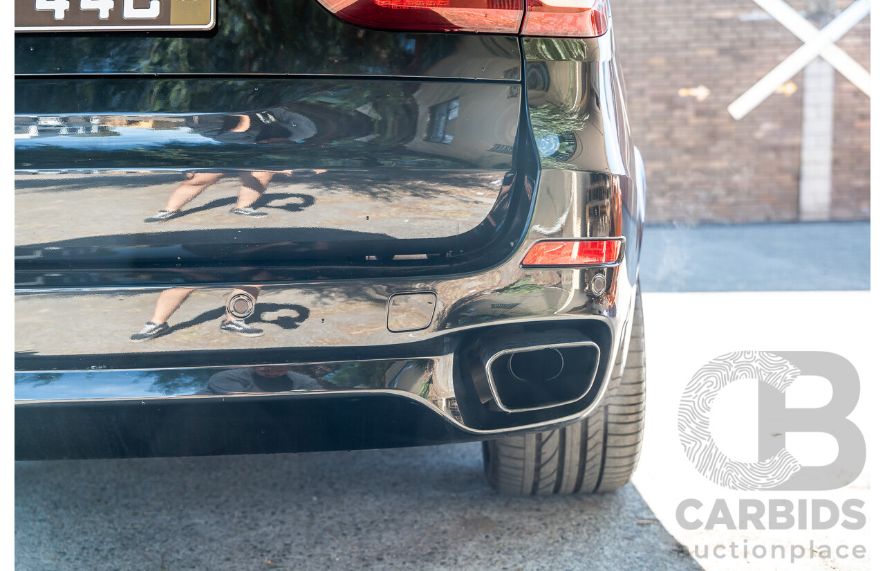 4/2014 BMW X5 Xdrive 50i F15 (AWD) MY14 M-Sport Pack 4d Wagon Sapphire Black Metallic Twin Turbo V8 4.4L