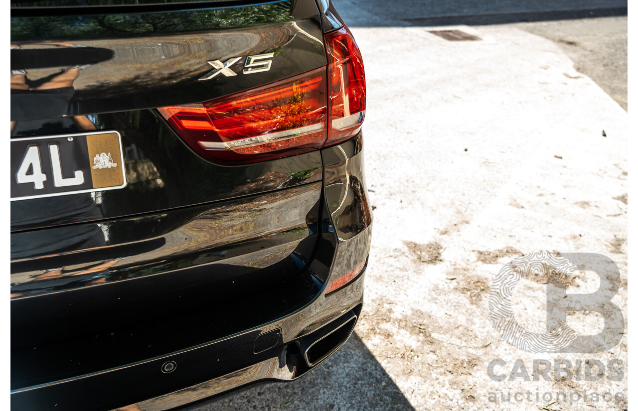 4/2014 BMW X5 Xdrive 50i F15 (AWD) MY14 M-Sport Pack 4d Wagon Sapphire Black Metallic Twin Turbo V8 4.4L