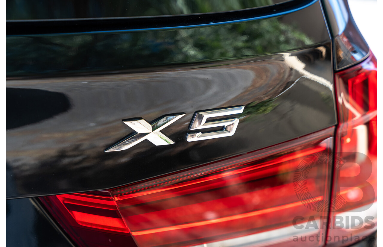 4/2014 BMW X5 Xdrive 50i F15 (AWD) MY14 M-Sport Pack 4d Wagon Sapphire Black Metallic Twin Turbo V8 4.4L