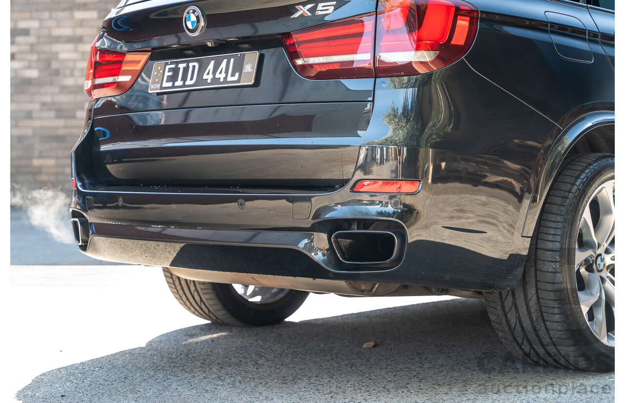 4/2014 BMW X5 Xdrive 50i F15 (AWD) MY14 M-Sport Pack 4d Wagon Sapphire Black Metallic Twin Turbo V8 4.4L