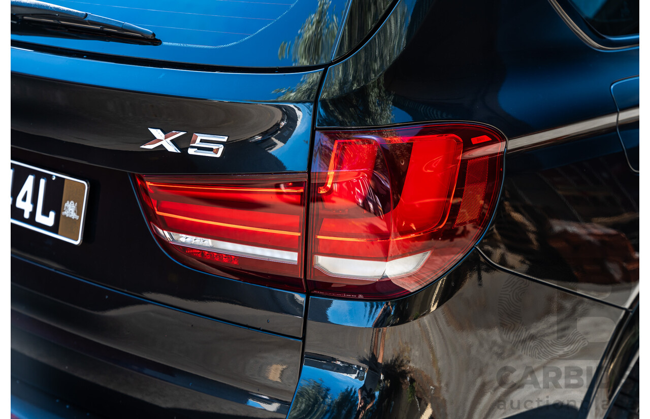4/2014 BMW X5 Xdrive 50i F15 (AWD) MY14 M-Sport Pack 4d Wagon Sapphire Black Metallic Twin Turbo V8 4.4L