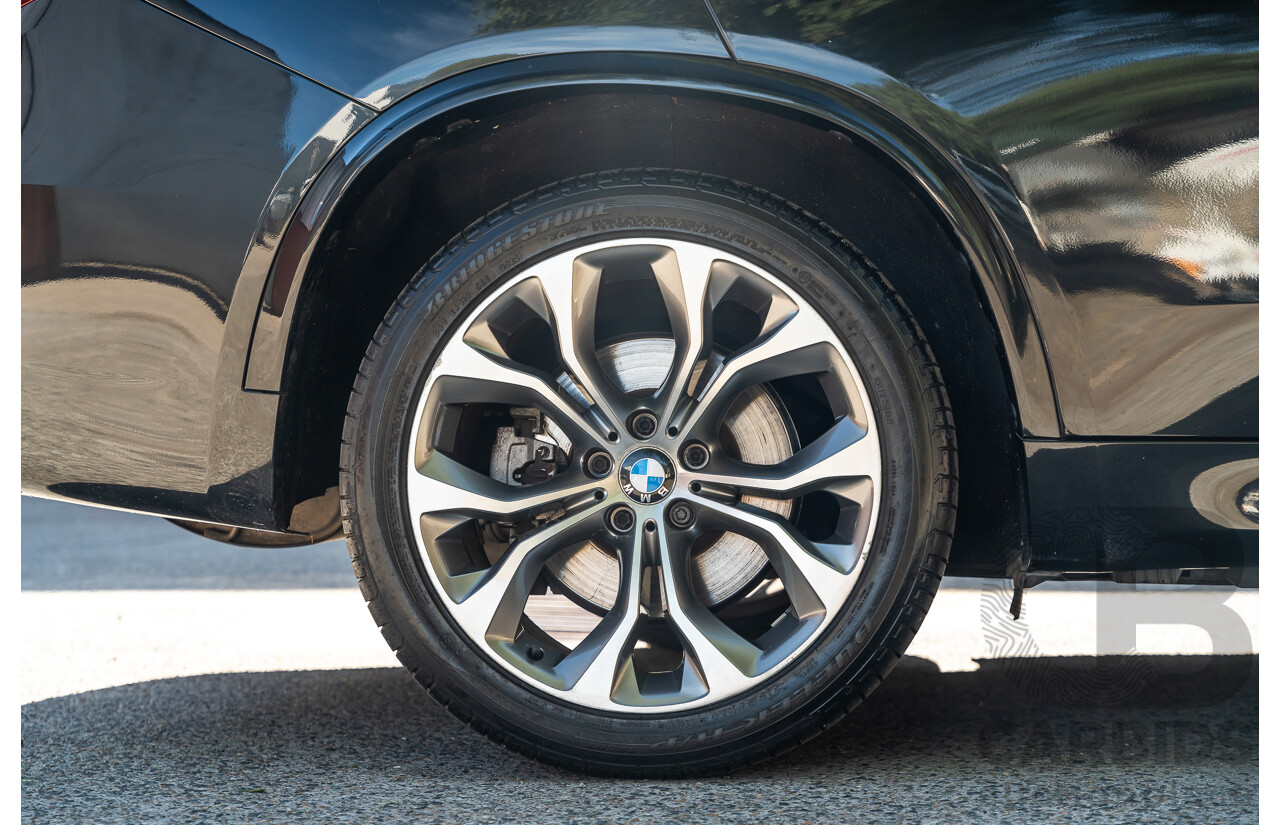 4/2014 BMW X5 Xdrive 50i F15 (AWD) MY14 M-Sport Pack 4d Wagon Sapphire Black Metallic Twin Turbo V8 4.4L