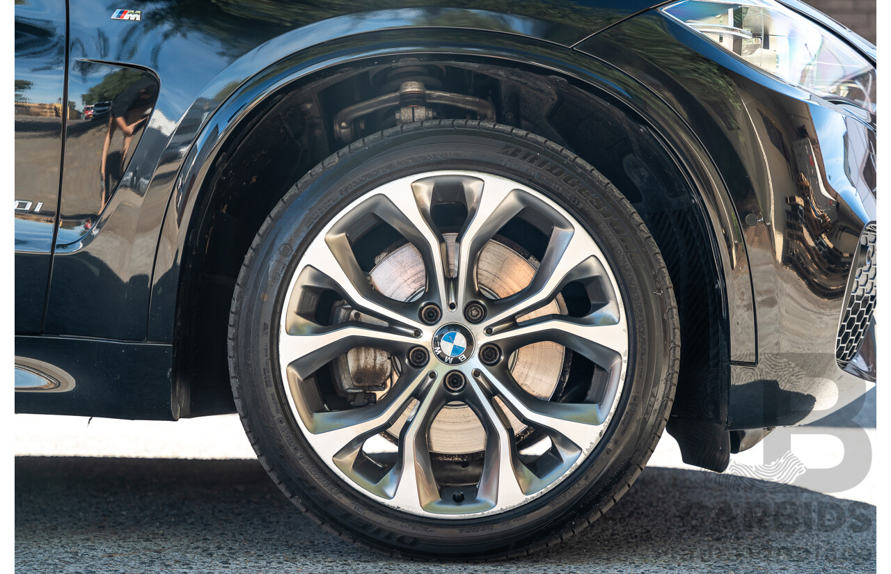 4/2014 BMW X5 Xdrive 50i F15 (AWD) MY14 M-Sport Pack 4d Wagon Sapphire Black Metallic Twin Turbo V8 4.4L