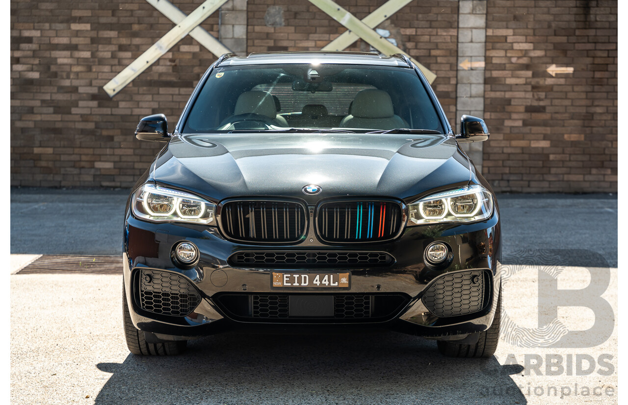 4/2014 BMW X5 Xdrive 50i F15 (AWD) MY14 M-Sport Pack 4d Wagon Sapphire Black Metallic Twin Turbo V8 4.4L