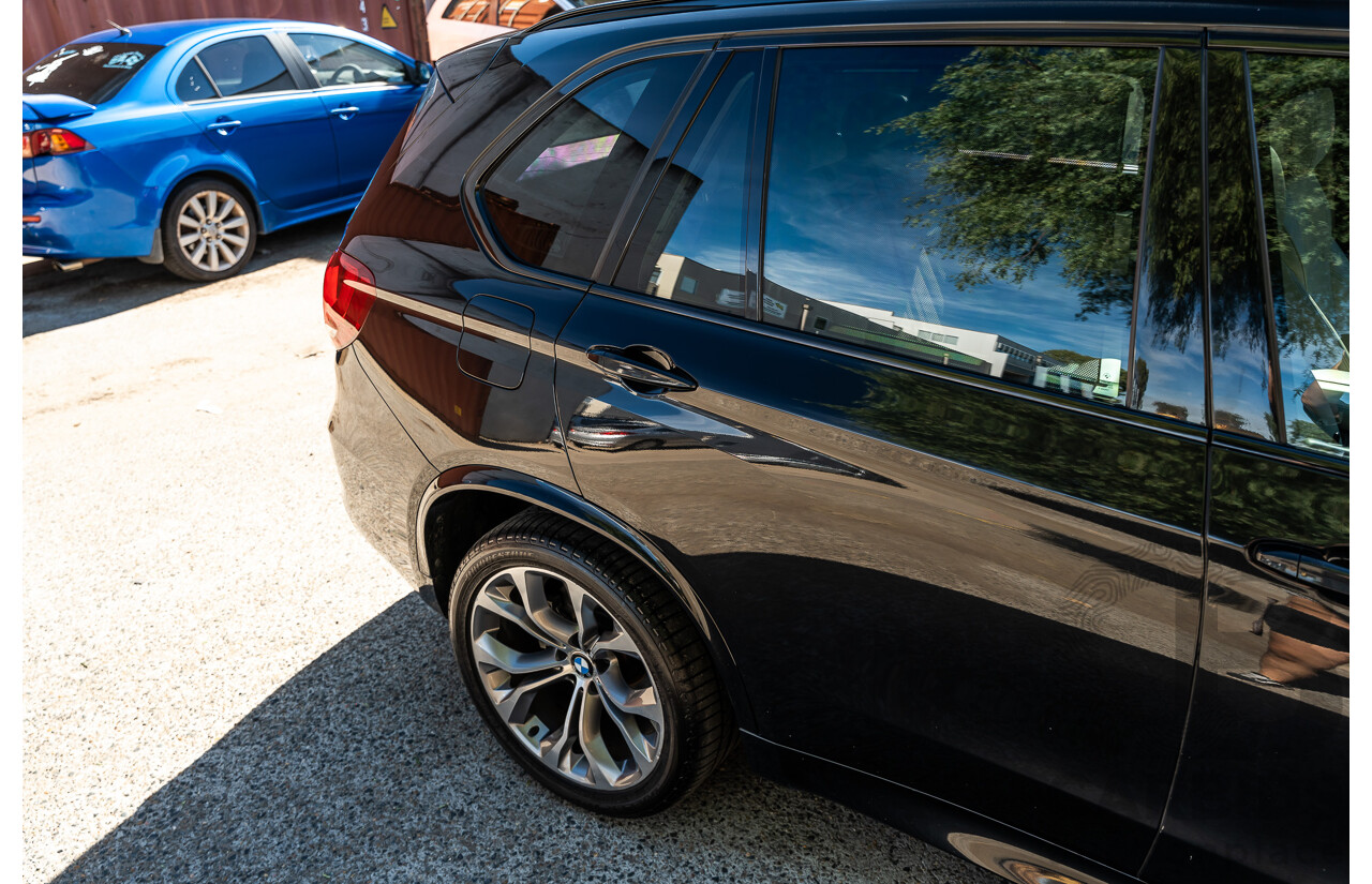 4/2014 BMW X5 Xdrive 50i F15 (AWD) MY14 M-Sport Pack 4d Wagon Sapphire Black Metallic Twin Turbo V8 4.4L