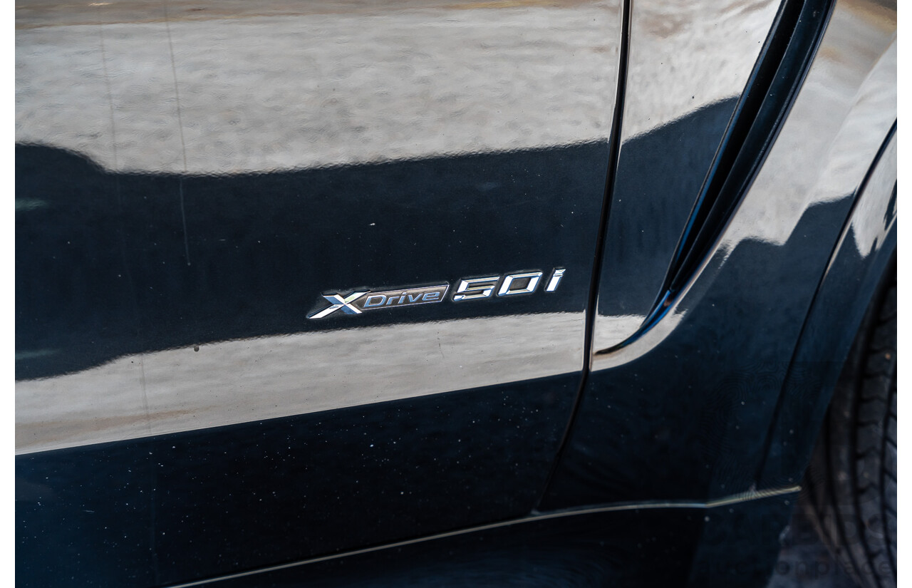 4/2014 BMW X5 Xdrive 50i F15 (AWD) MY14 M-Sport Pack 4d Wagon Sapphire Black Metallic Twin Turbo V8 4.4L