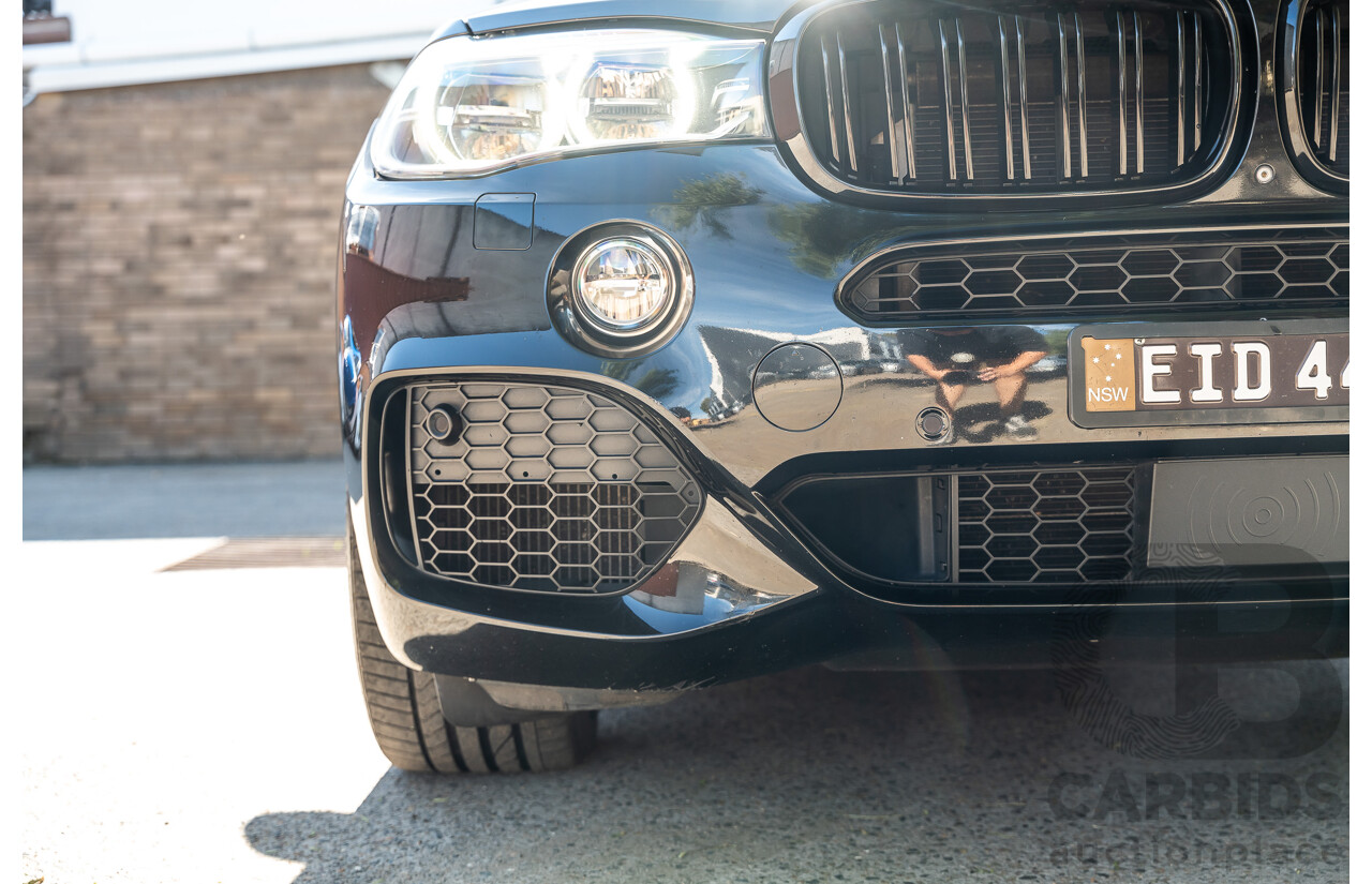 4/2014 BMW X5 Xdrive 50i F15 (AWD) MY14 M-Sport Pack 4d Wagon Sapphire Black Metallic Twin Turbo V8 4.4L