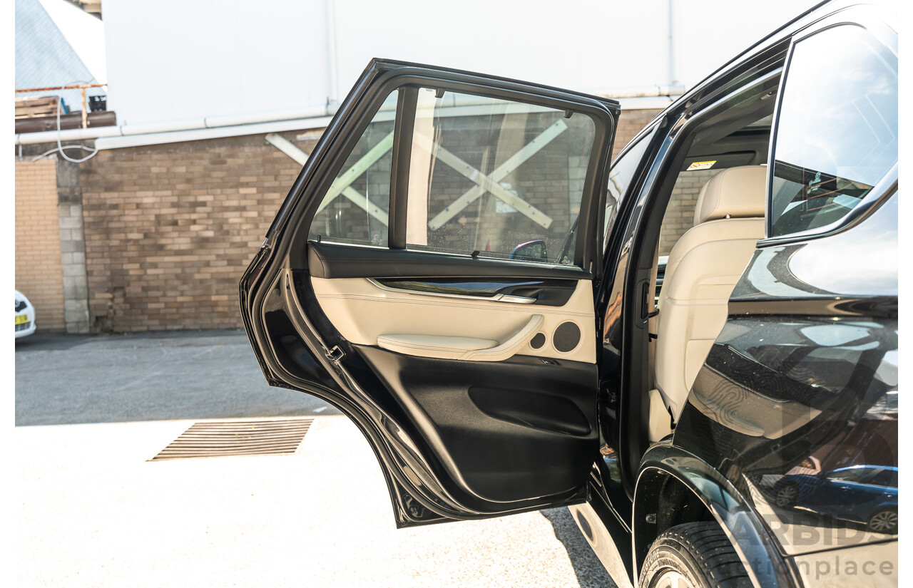 4/2014 BMW X5 Xdrive 50i F15 (AWD) MY14 M-Sport Pack 4d Wagon Sapphire Black Metallic Twin Turbo V8 4.4L