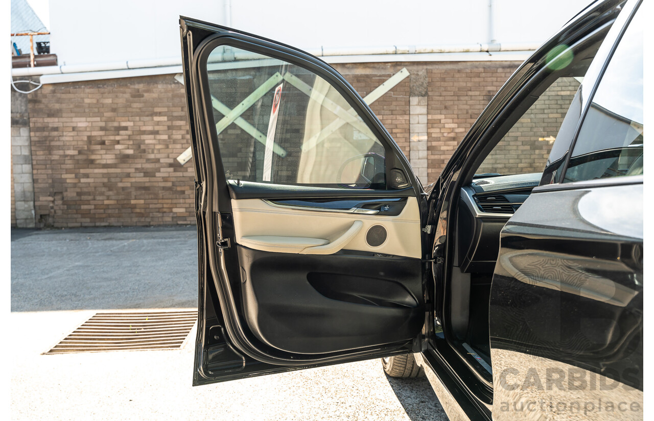 4/2014 BMW X5 Xdrive 50i F15 (AWD) MY14 M-Sport Pack 4d Wagon Sapphire Black Metallic Twin Turbo V8 4.4L