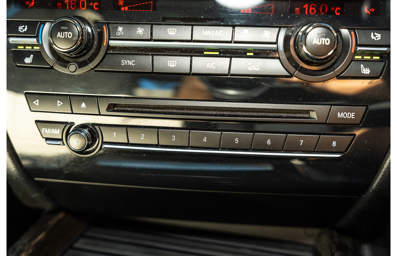 4/2014 BMW X5 Xdrive 50i F15 (AWD) MY14 M-Sport Pack 4d Wagon Sapphire Black Metallic Twin Turbo V8 4.4L