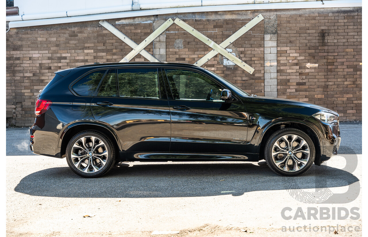 4/2014 BMW X5 Xdrive 50i F15 (AWD) MY14 M-Sport Pack 4d Wagon Sapphire Black Metallic Twin Turbo V8 4.4L