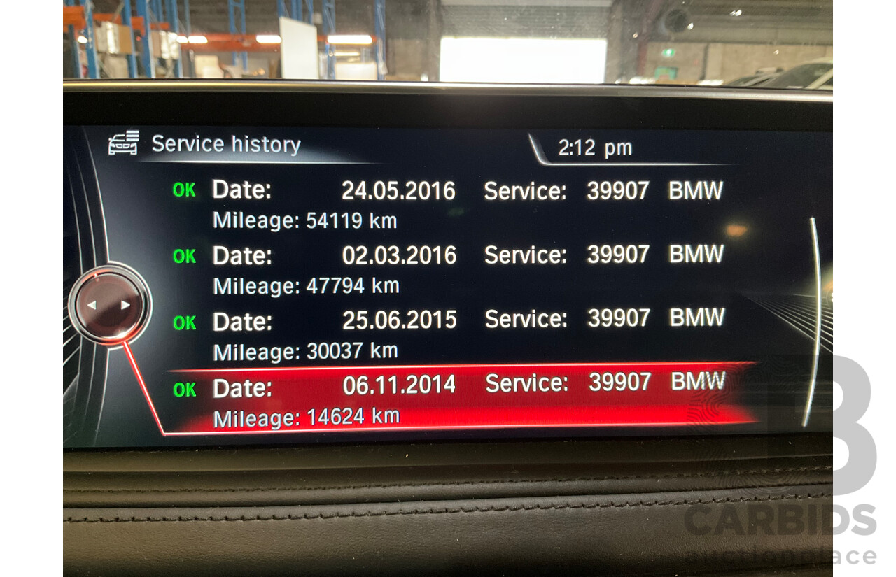 4/2014 BMW X5 Xdrive 50i F15 (AWD) MY14 M-Sport Pack 4d Wagon Sapphire Black Metallic Twin Turbo V8 4.4L