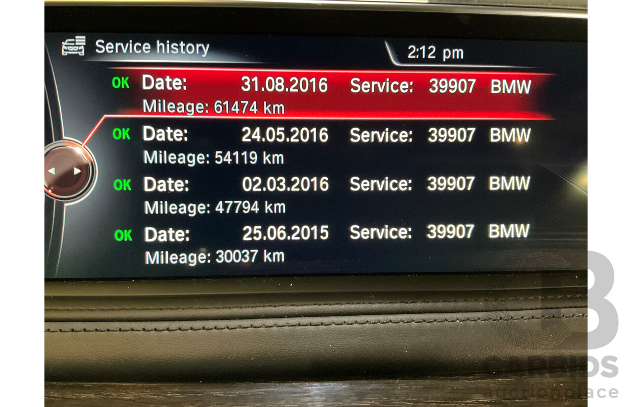 4/2014 BMW X5 Xdrive 50i F15 (AWD) MY14 M-Sport Pack 4d Wagon Sapphire Black Metallic Twin Turbo V8 4.4L