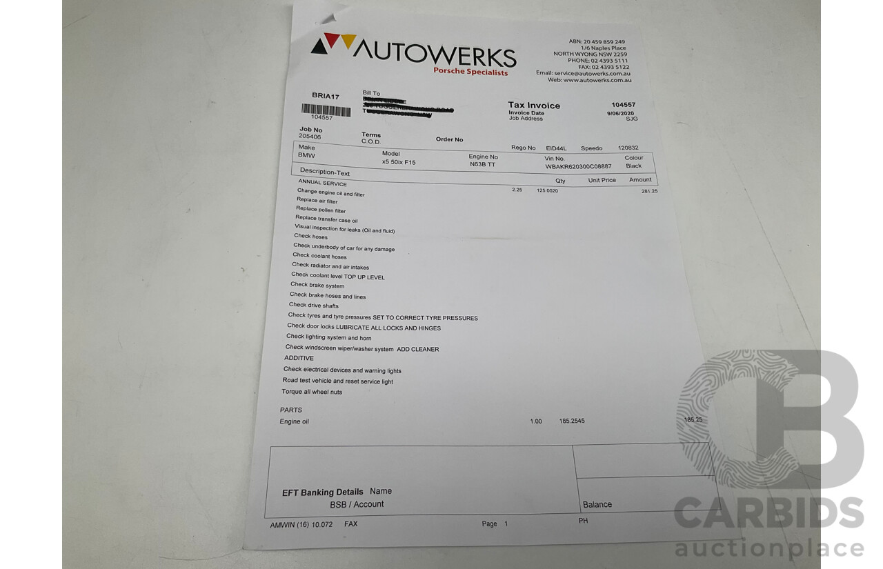 4/2014 BMW X5 Xdrive 50i F15 (AWD) MY14 M-Sport Pack 4d Wagon Sapphire Black Metallic Twin Turbo V8 4.4L