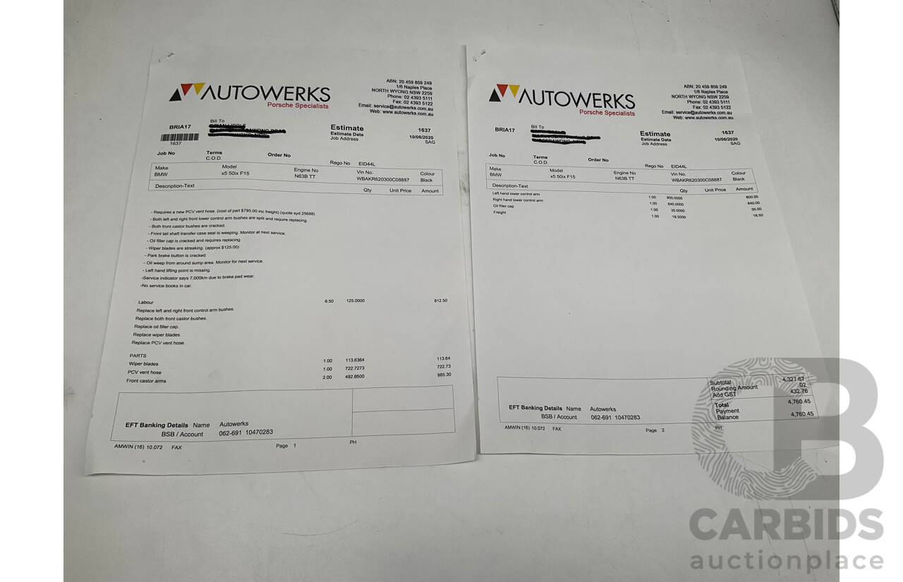 4/2014 BMW X5 Xdrive 50i F15 (AWD) MY14 M-Sport Pack 4d Wagon Sapphire Black Metallic Twin Turbo V8 4.4L