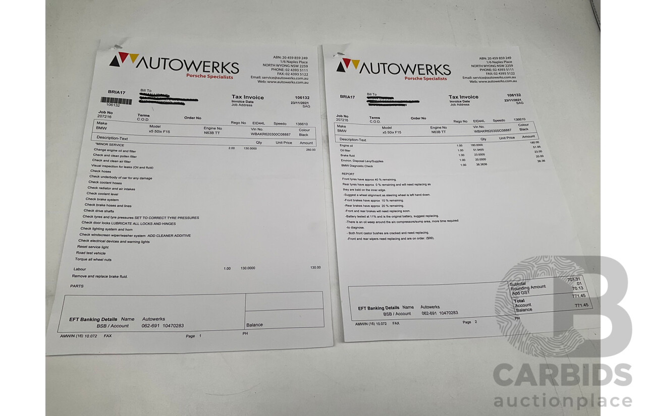 4/2014 BMW X5 Xdrive 50i F15 (AWD) MY14 M-Sport Pack 4d Wagon Sapphire Black Metallic Twin Turbo V8 4.4L