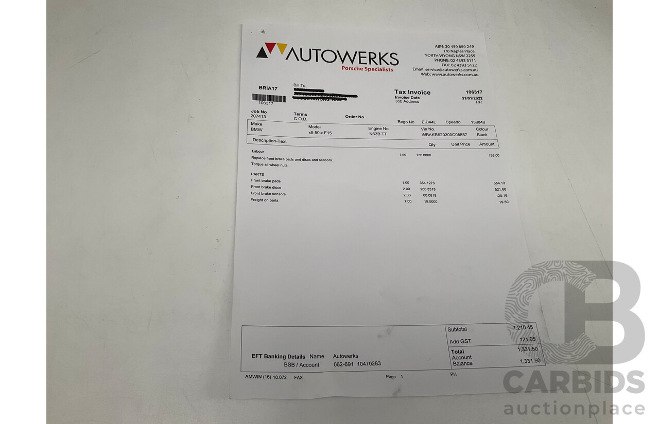 4/2014 BMW X5 Xdrive 50i F15 (AWD) MY14 M-Sport Pack 4d Wagon Sapphire Black Metallic Twin Turbo V8 4.4L