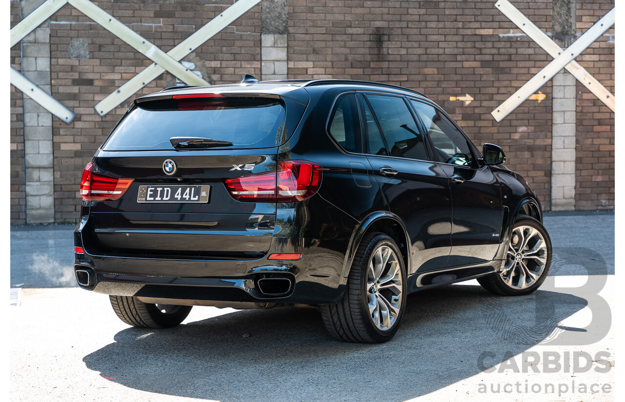 4/2014 BMW X5 Xdrive 50i F15 (AWD) MY14 M-Sport Pack 4d Wagon Sapphire Black Metallic Twin Turbo V8 4.4L
