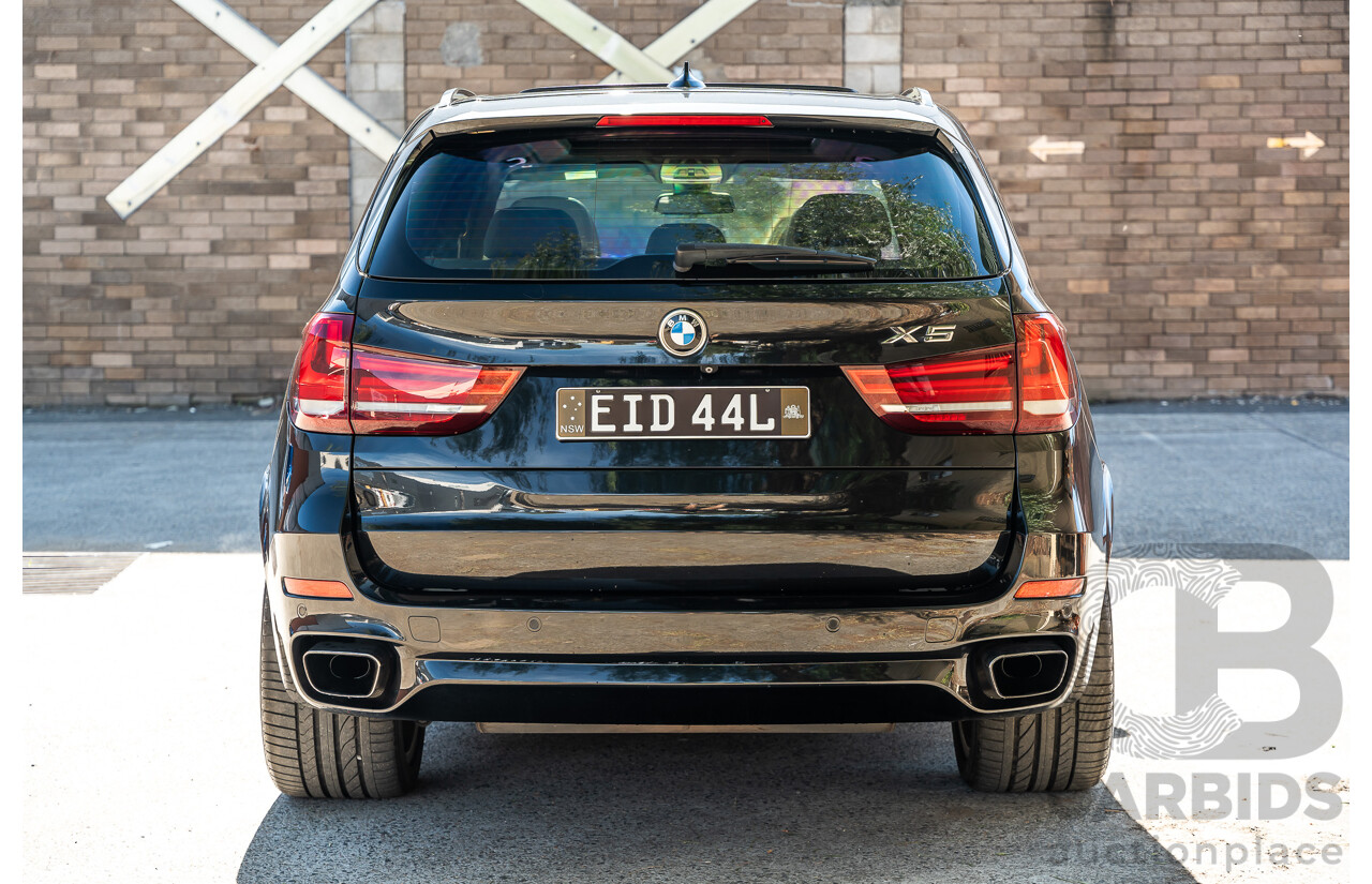 4/2014 BMW X5 Xdrive 50i F15 (AWD) MY14 M-Sport Pack 4d Wagon Sapphire Black Metallic Twin Turbo V8 4.4L
