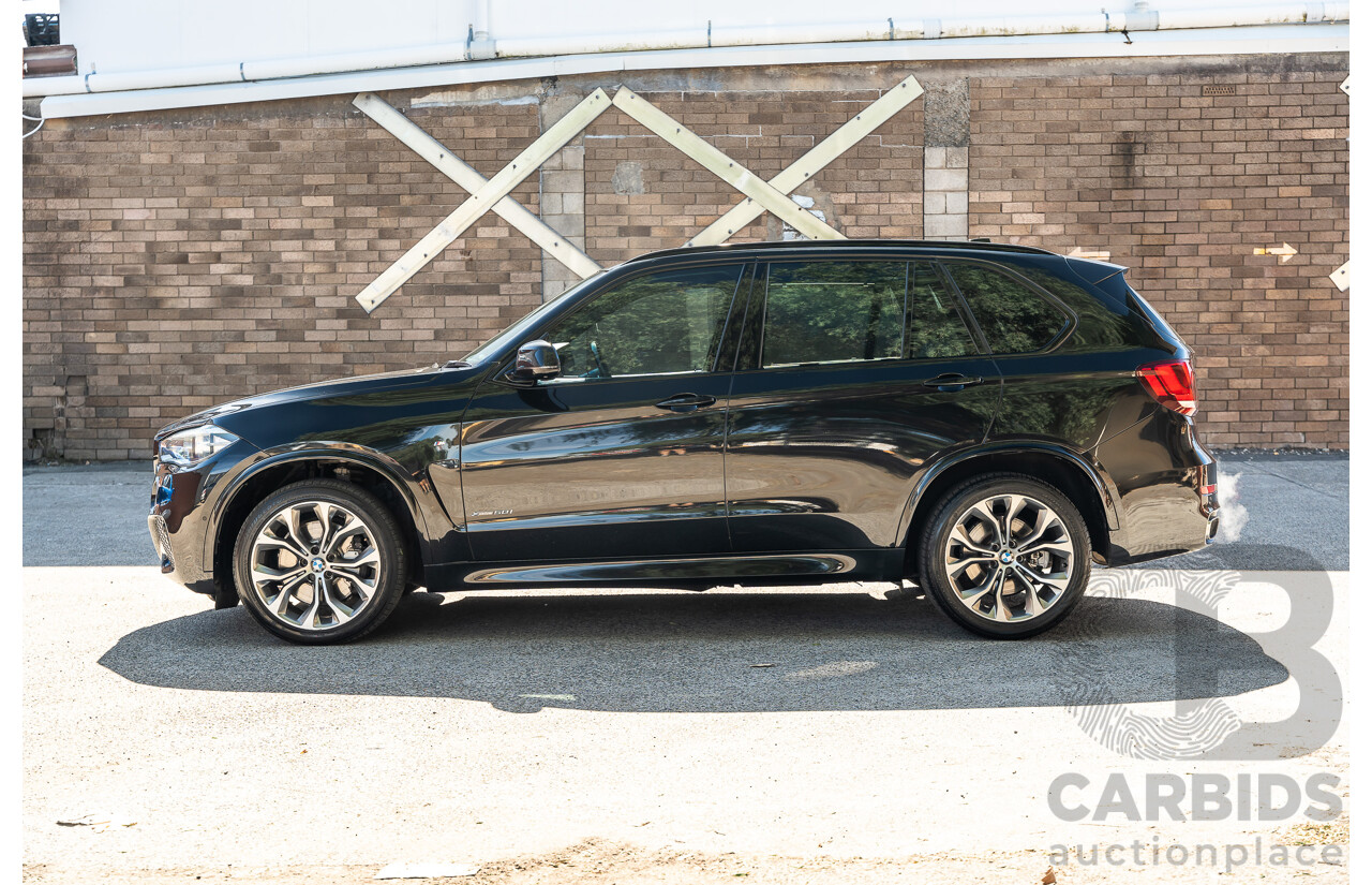4/2014 BMW X5 Xdrive 50i F15 (AWD) MY14 M-Sport Pack 4d Wagon Sapphire Black Metallic Twin Turbo V8 4.4L
