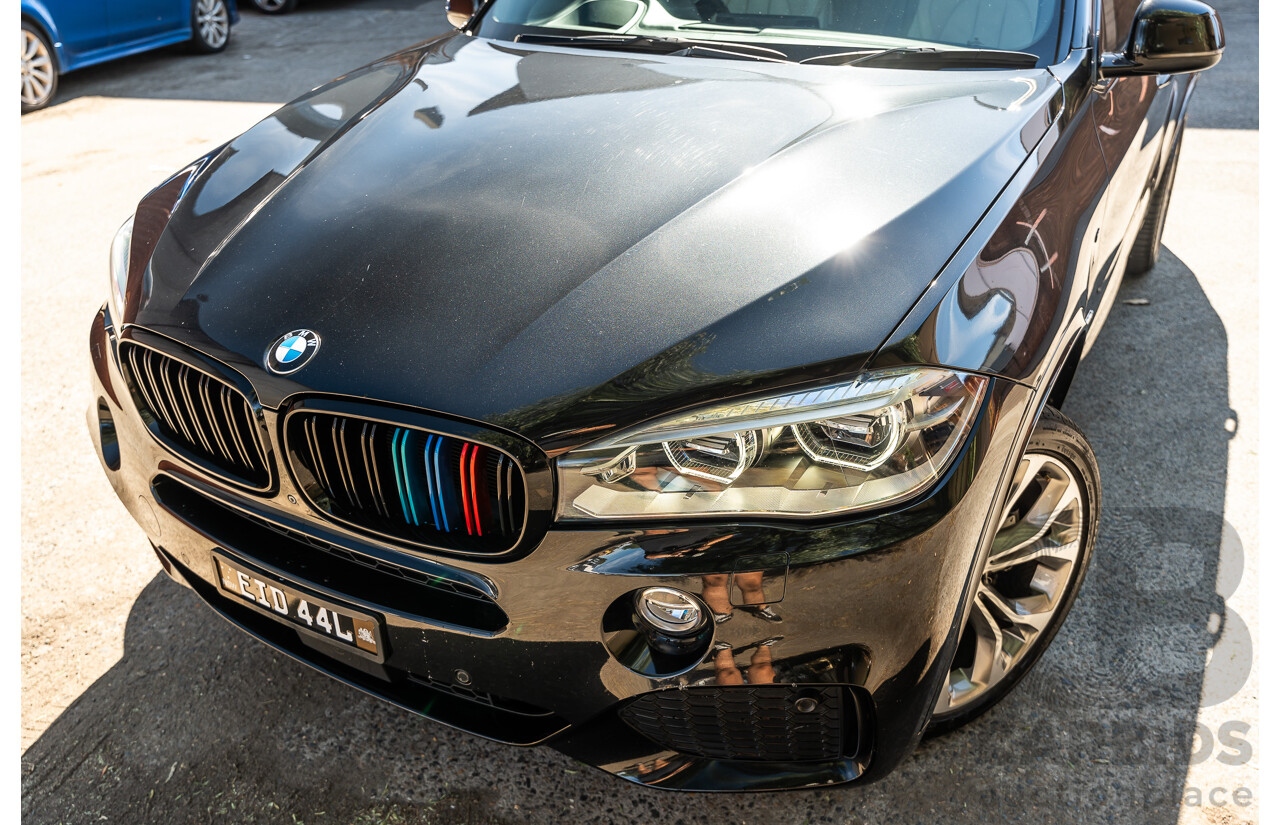 4/2014 BMW X5 Xdrive 50i F15 (AWD) MY14 M-Sport Pack 4d Wagon Sapphire Black Metallic Twin Turbo V8 4.4L