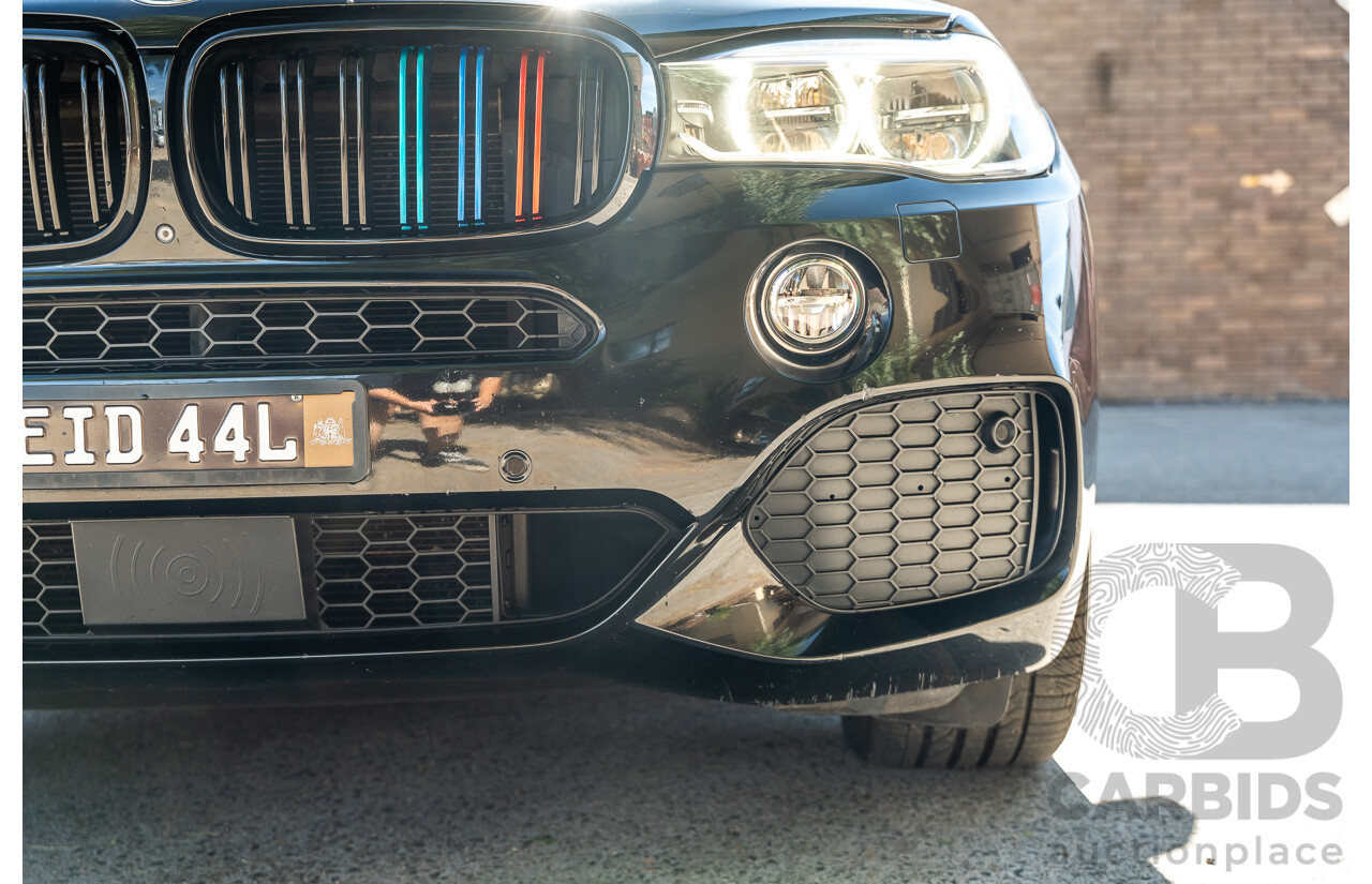 4/2014 BMW X5 Xdrive 50i F15 (AWD) MY14 M-Sport Pack 4d Wagon Sapphire Black Metallic Twin Turbo V8 4.4L