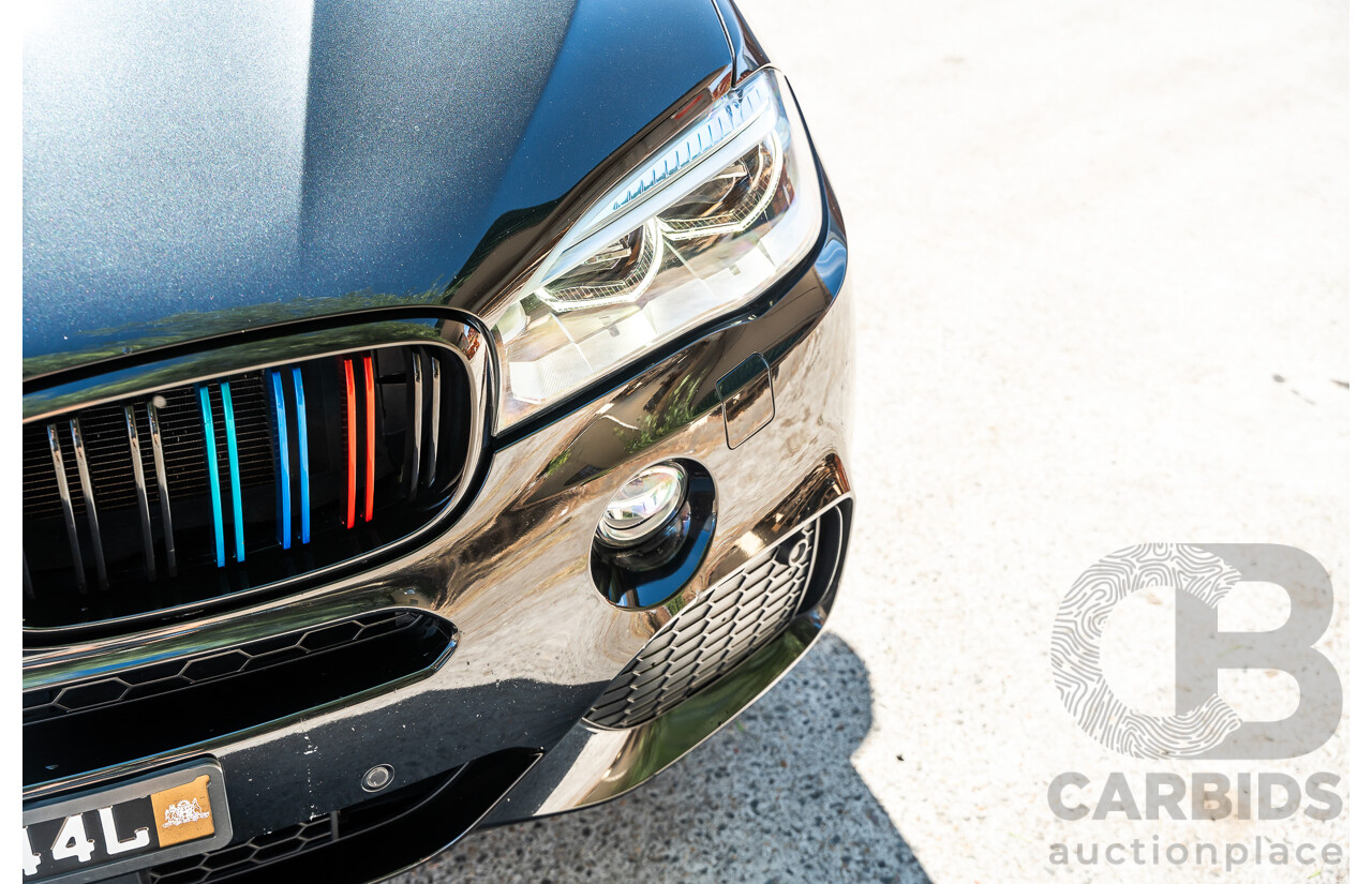 4/2014 BMW X5 Xdrive 50i F15 (AWD) MY14 M-Sport Pack 4d Wagon Sapphire Black Metallic Twin Turbo V8 4.4L