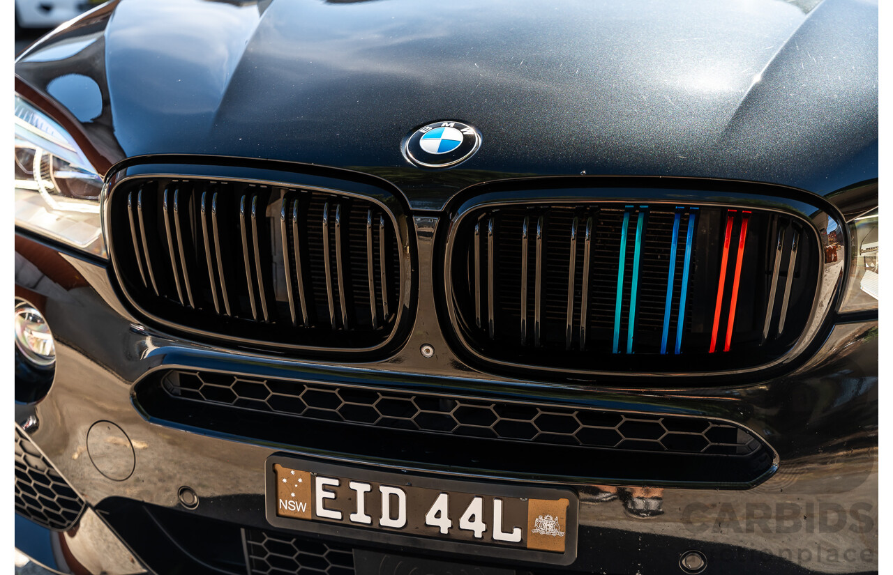 4/2014 BMW X5 Xdrive 50i F15 (AWD) MY14 M-Sport Pack 4d Wagon Sapphire Black Metallic Twin Turbo V8 4.4L