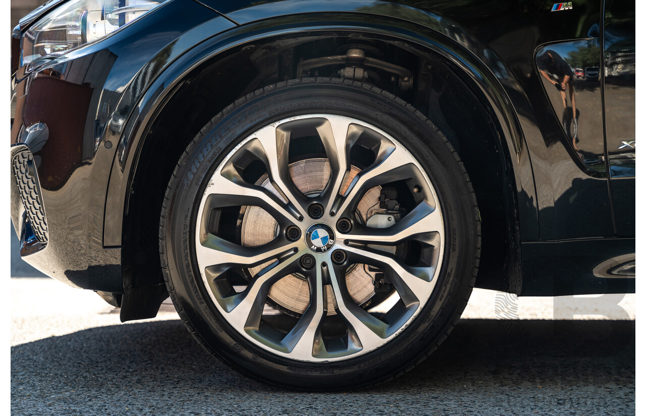 4/2014 BMW X5 Xdrive 50i F15 (AWD) MY14 M-Sport Pack 4d Wagon Sapphire Black Metallic Twin Turbo V8 4.4L