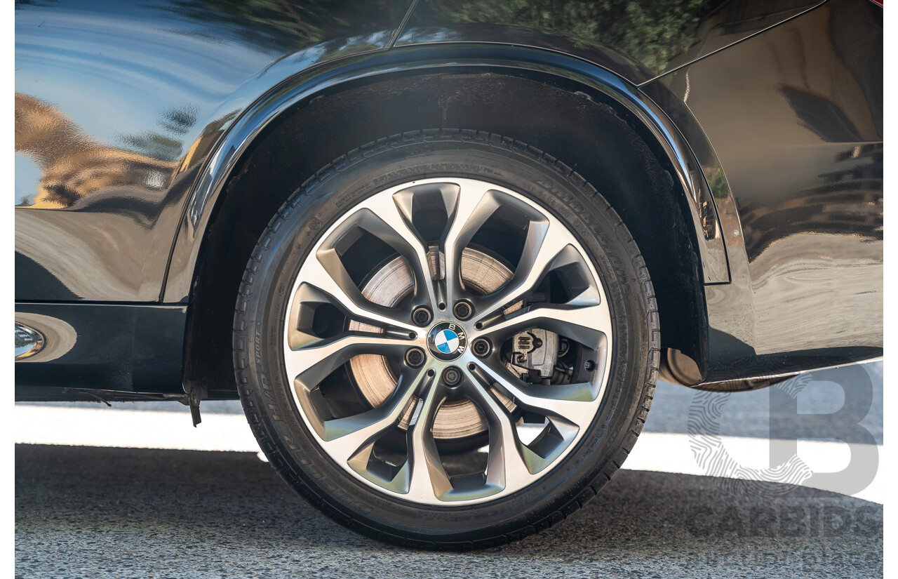 4/2014 BMW X5 Xdrive 50i F15 (AWD) MY14 M-Sport Pack 4d Wagon Sapphire Black Metallic Twin Turbo V8 4.4L