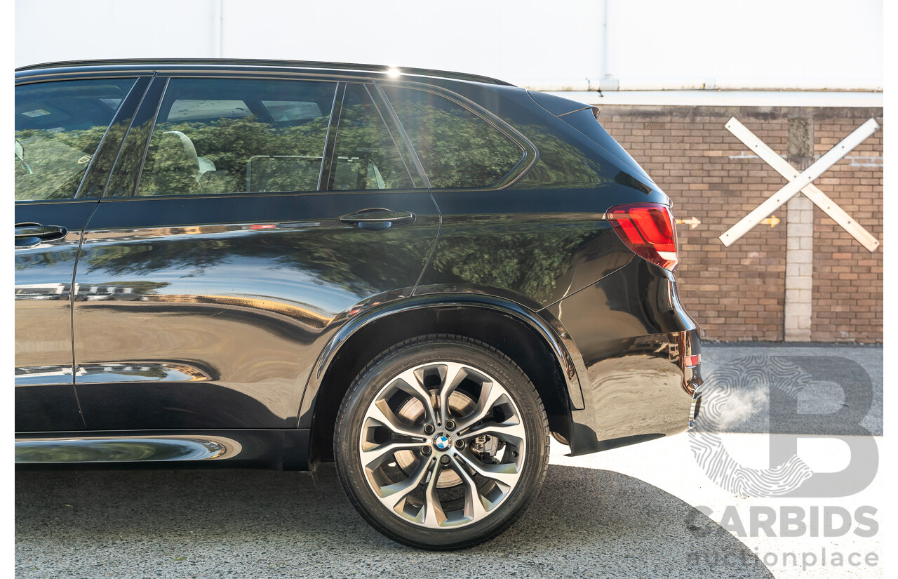 4/2014 BMW X5 Xdrive 50i F15 (AWD) MY14 M-Sport Pack 4d Wagon Sapphire Black Metallic Twin Turbo V8 4.4L