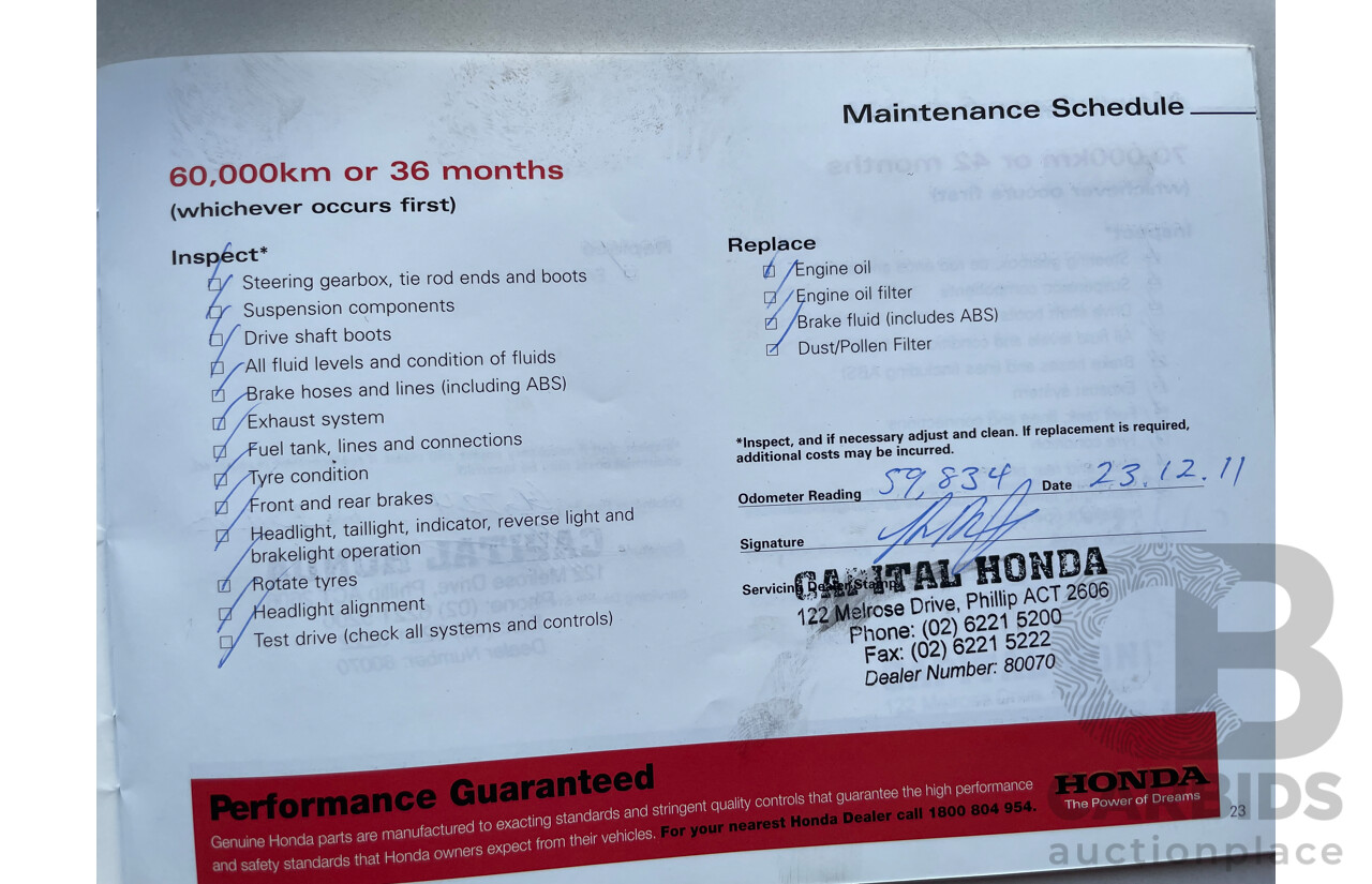 09/2007 Honda Accord EURO LUXURY FWD MY06 UPGRADE 4D Sedan Black 2.4L