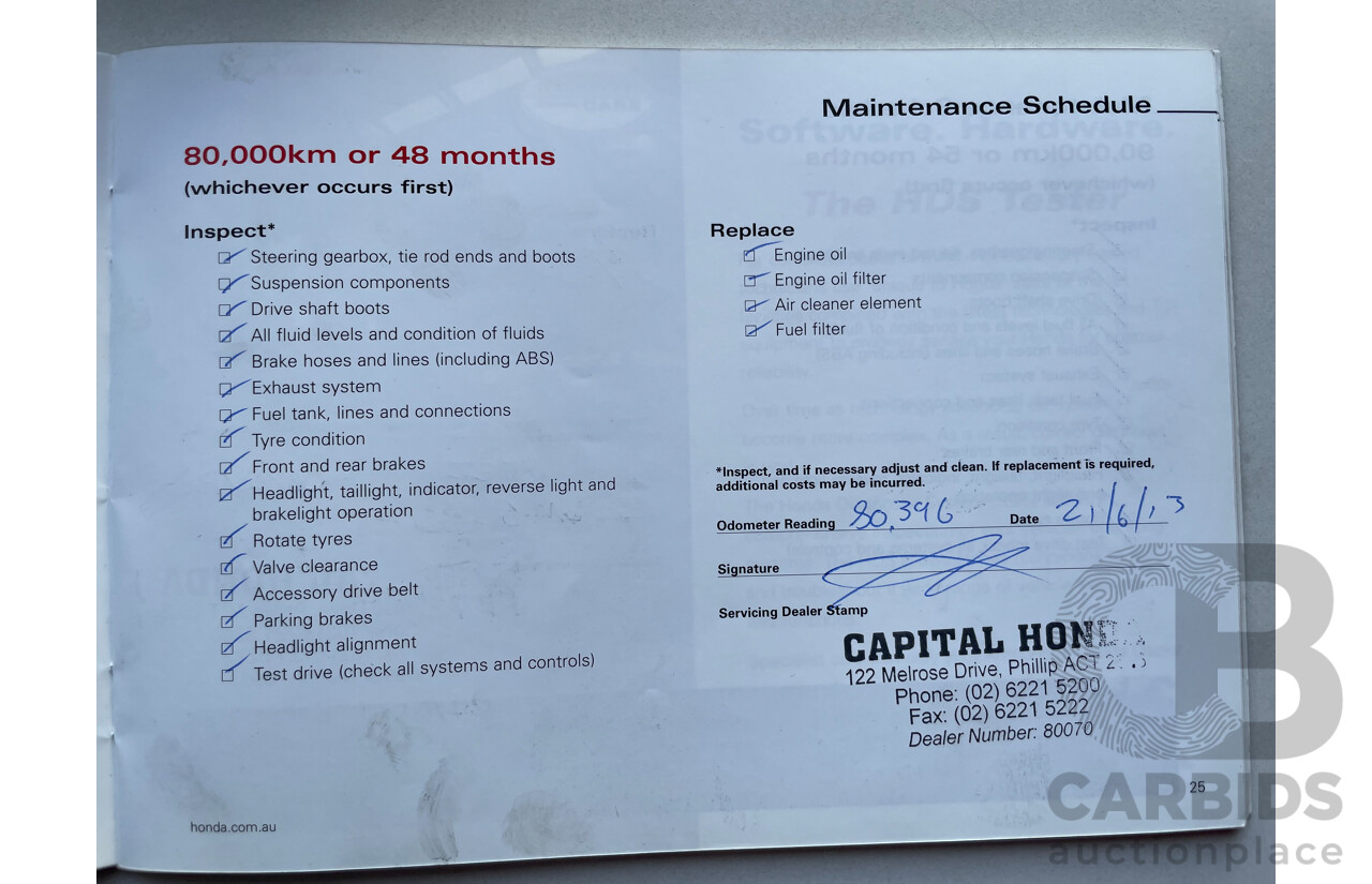 09/2007 Honda Accord EURO LUXURY FWD MY06 UPGRADE 4D Sedan Black 2.4L