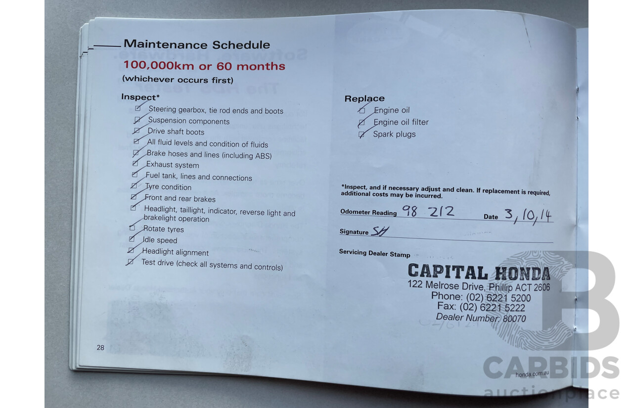 09/2007 Honda Accord EURO LUXURY FWD MY06 UPGRADE 4D Sedan Black 2.4L