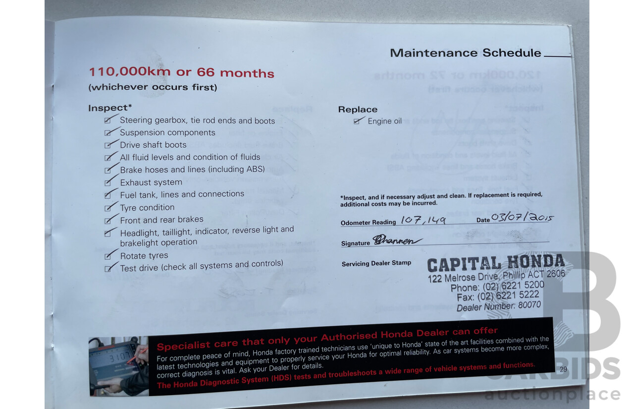 09/2007 Honda Accord EURO LUXURY FWD MY06 UPGRADE 4D Sedan Black 2.4L