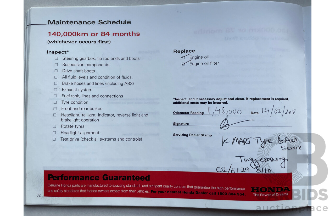 09/2007 Honda Accord EURO LUXURY FWD MY06 UPGRADE 4D Sedan Black 2.4L
