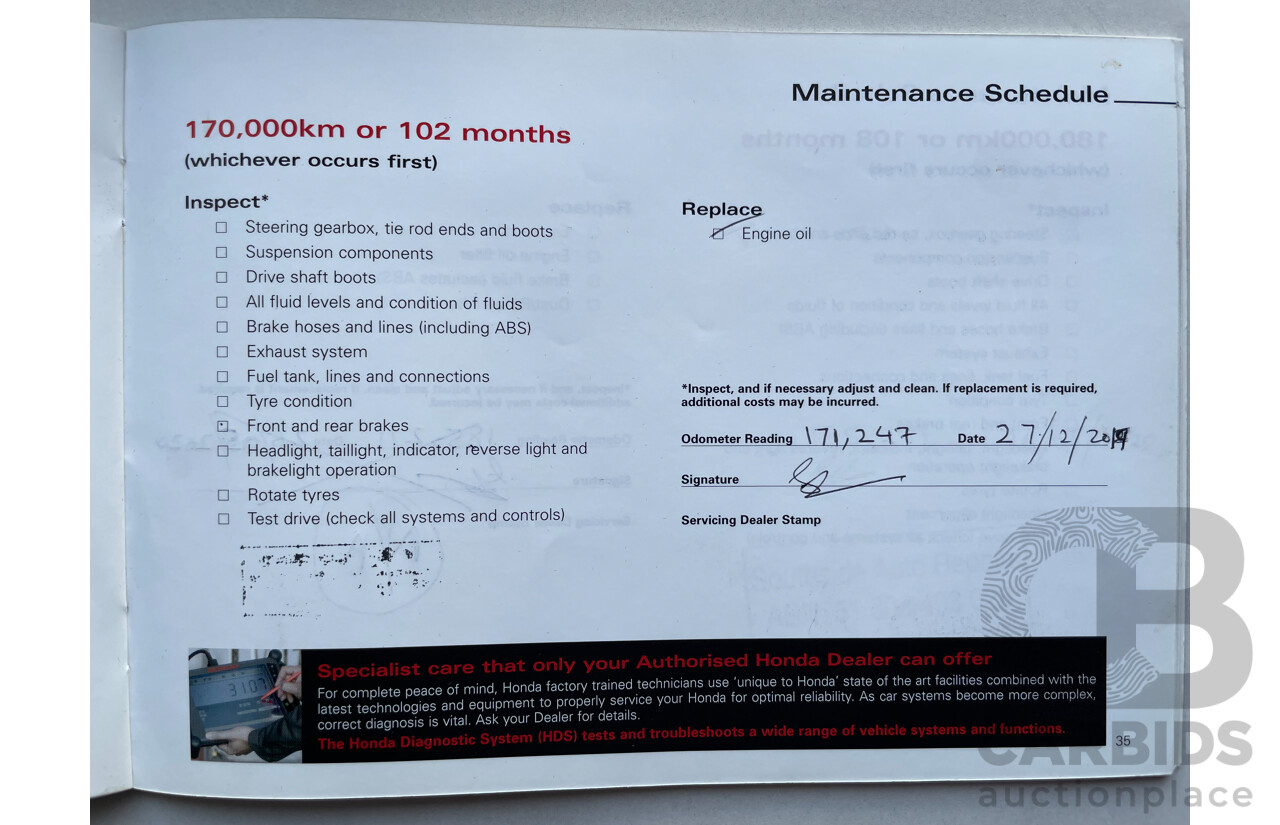 09/2007 Honda Accord EURO LUXURY FWD MY06 UPGRADE 4D Sedan Black 2.4L