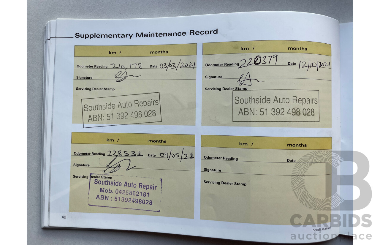 09/2007 Honda Accord EURO LUXURY FWD MY06 UPGRADE 4D Sedan Black 2.4L