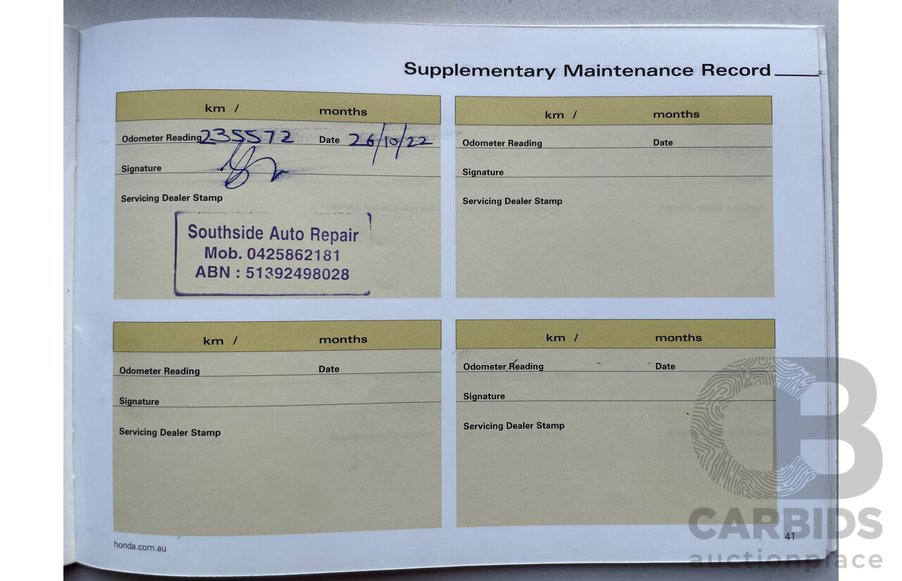 09/2007 Honda Accord EURO LUXURY FWD MY06 UPGRADE 4D Sedan Black 2.4L