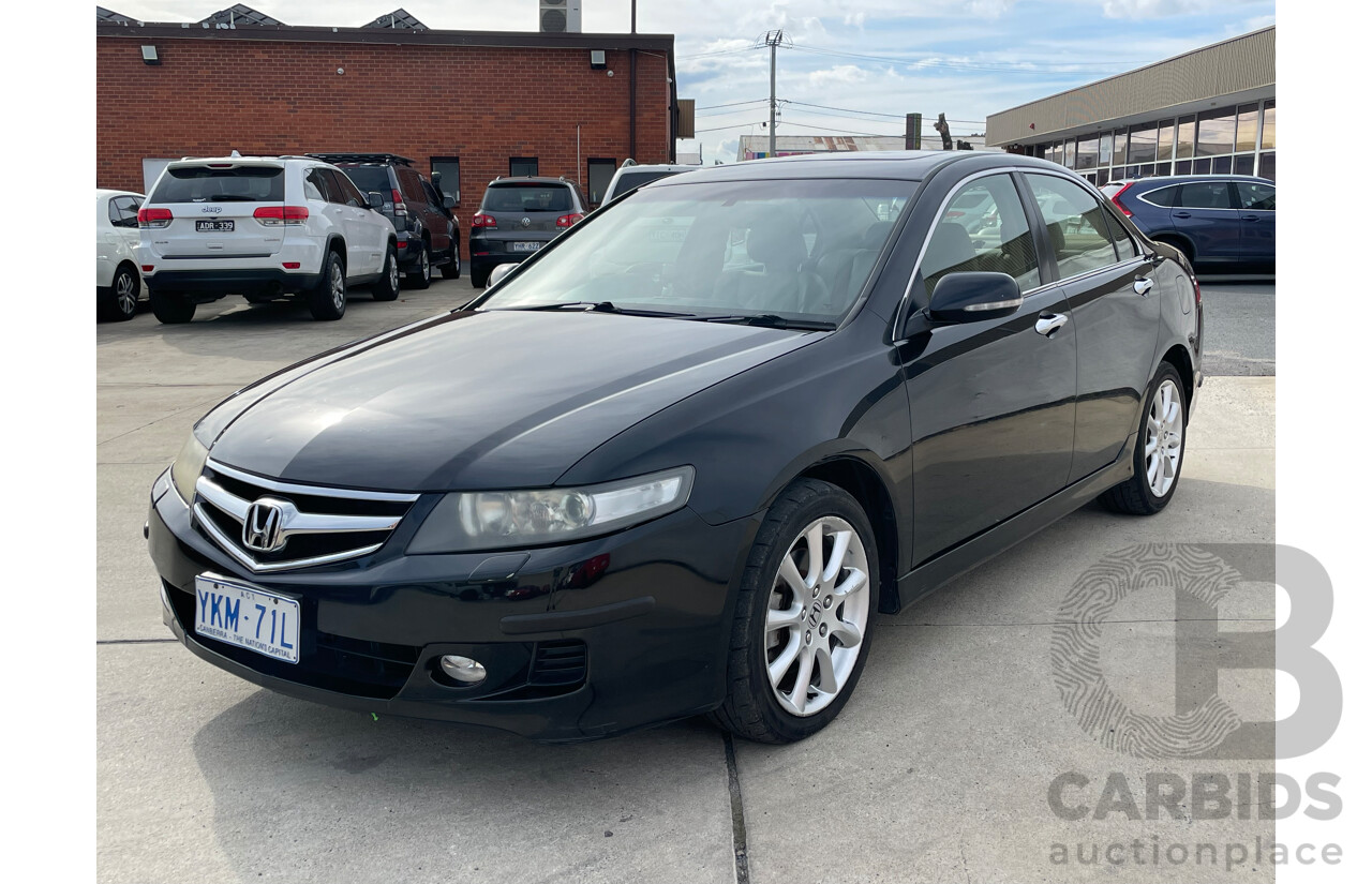 09/2007 Honda Accord EURO LUXURY FWD MY06 UPGRADE 4D Sedan Black 2.4L