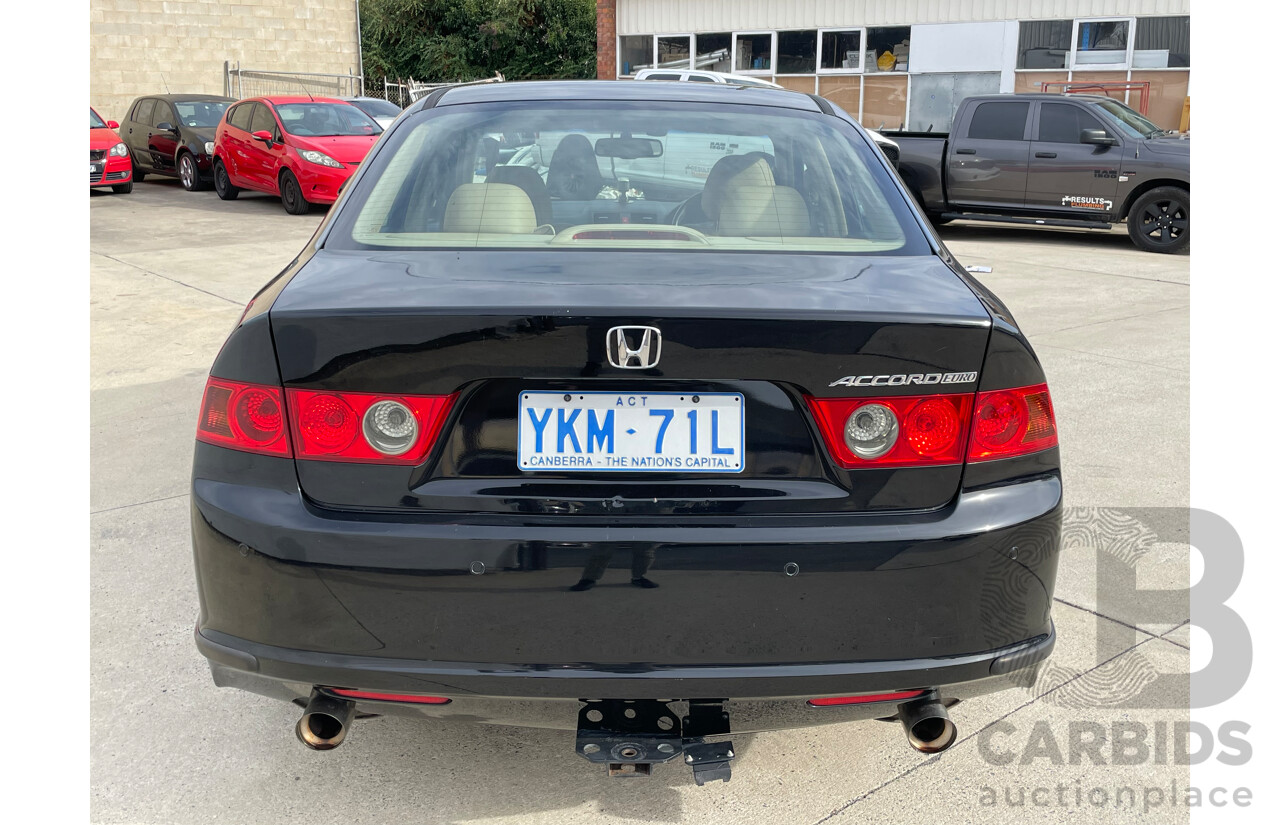 09/2007 Honda Accord EURO LUXURY FWD MY06 UPGRADE 4D Sedan Black 2.4L