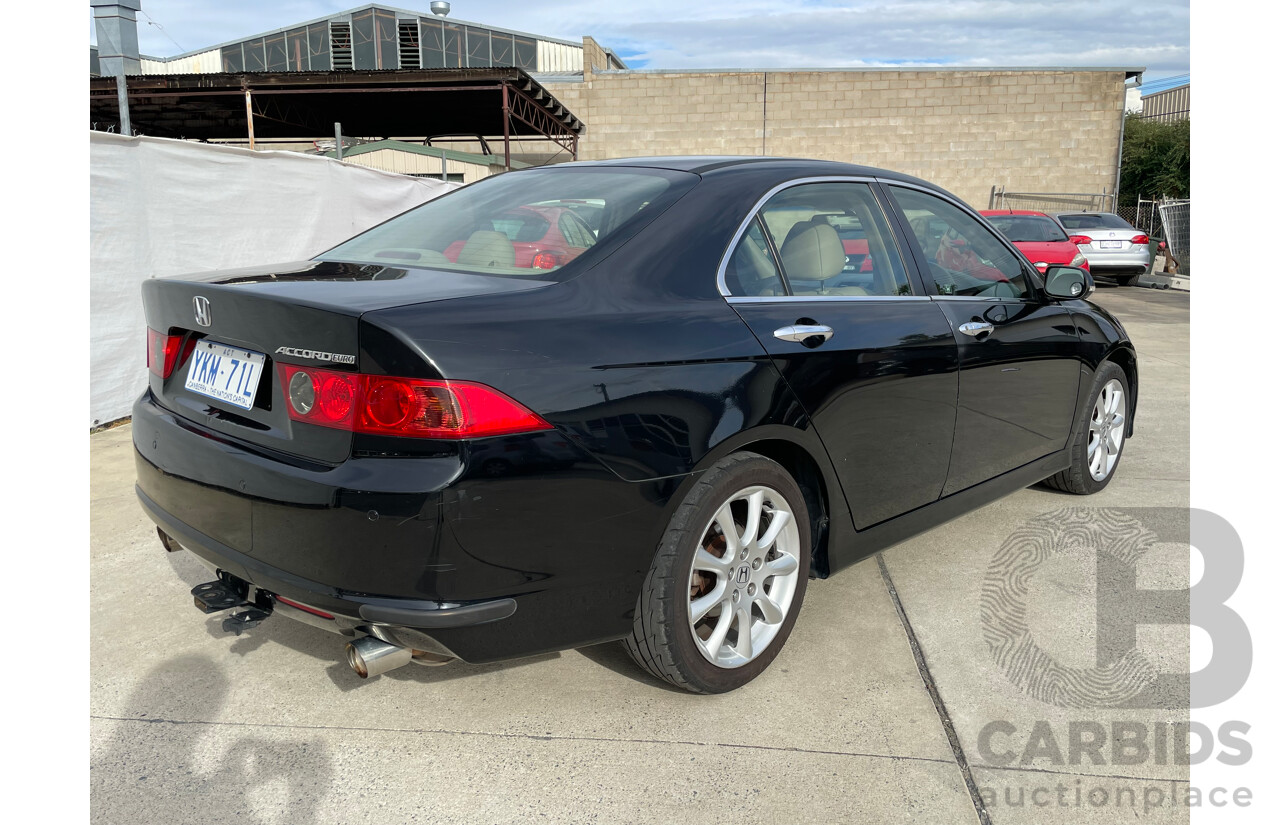 09/2007 Honda Accord EURO LUXURY FWD MY06 UPGRADE 4D Sedan Black 2.4L