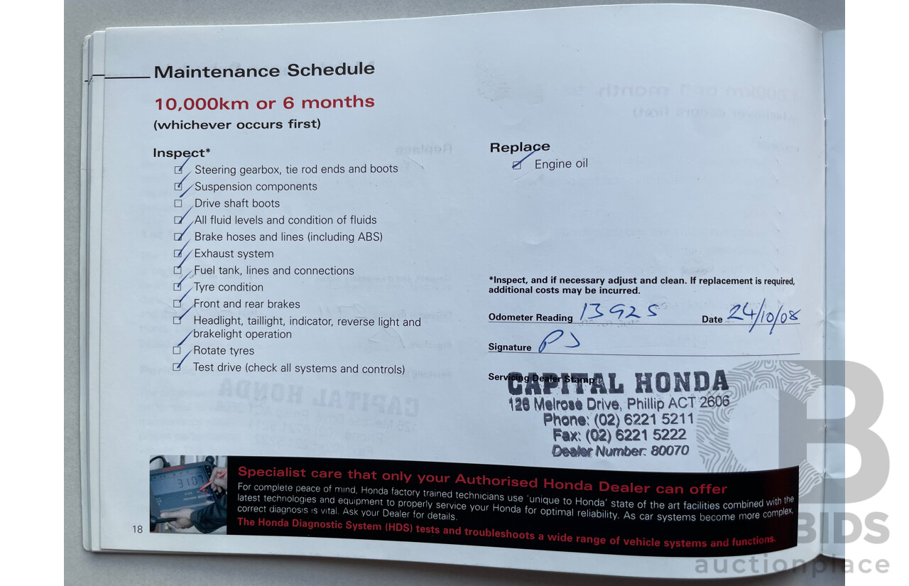 09/2007 Honda Accord EURO LUXURY FWD MY06 UPGRADE 4D Sedan Black 2.4L