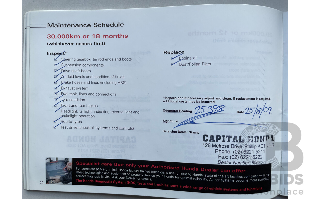 09/2007 Honda Accord EURO LUXURY FWD MY06 UPGRADE 4D Sedan Black 2.4L