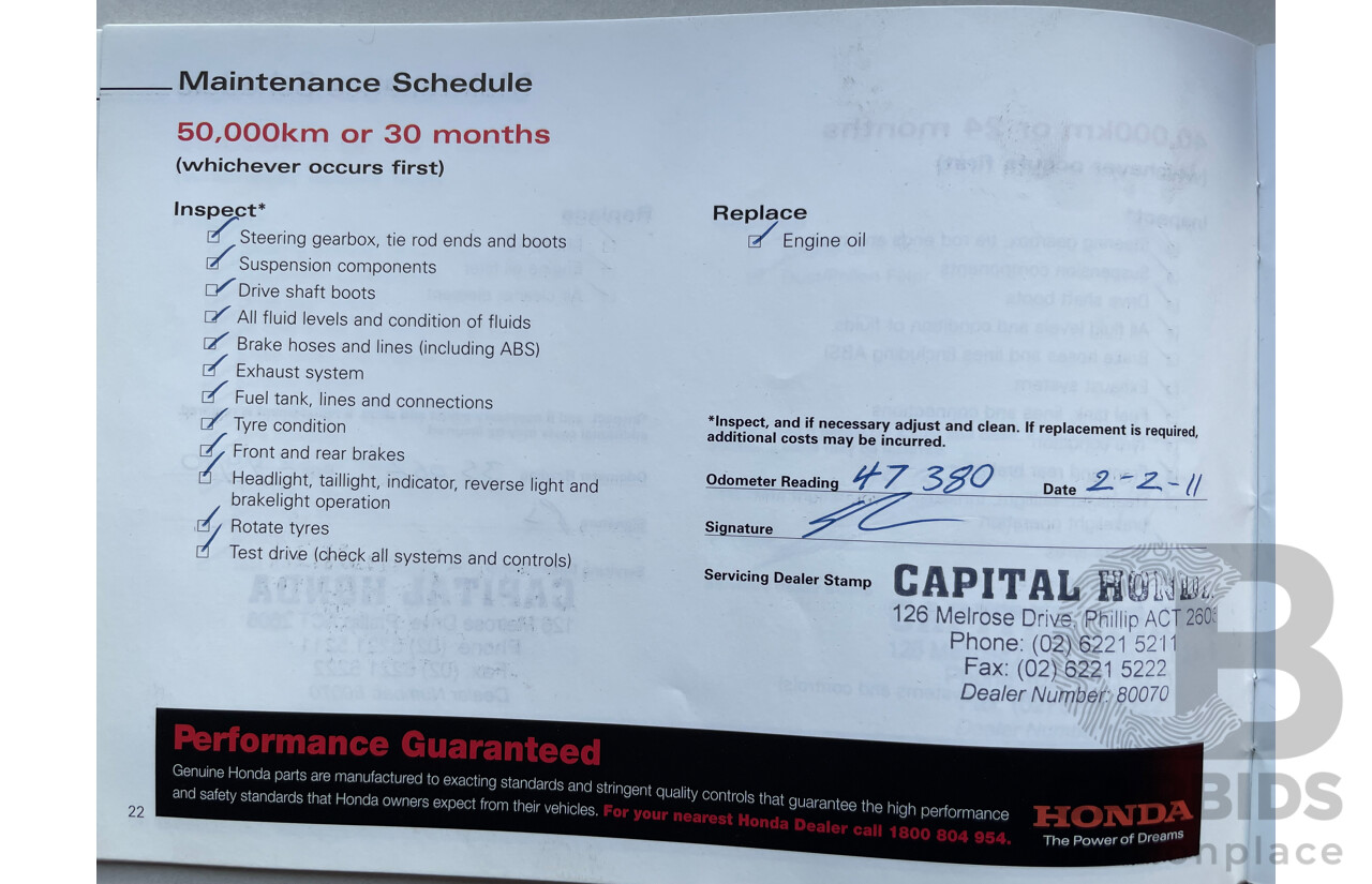 09/2007 Honda Accord EURO LUXURY FWD MY06 UPGRADE 4D Sedan Black 2.4L