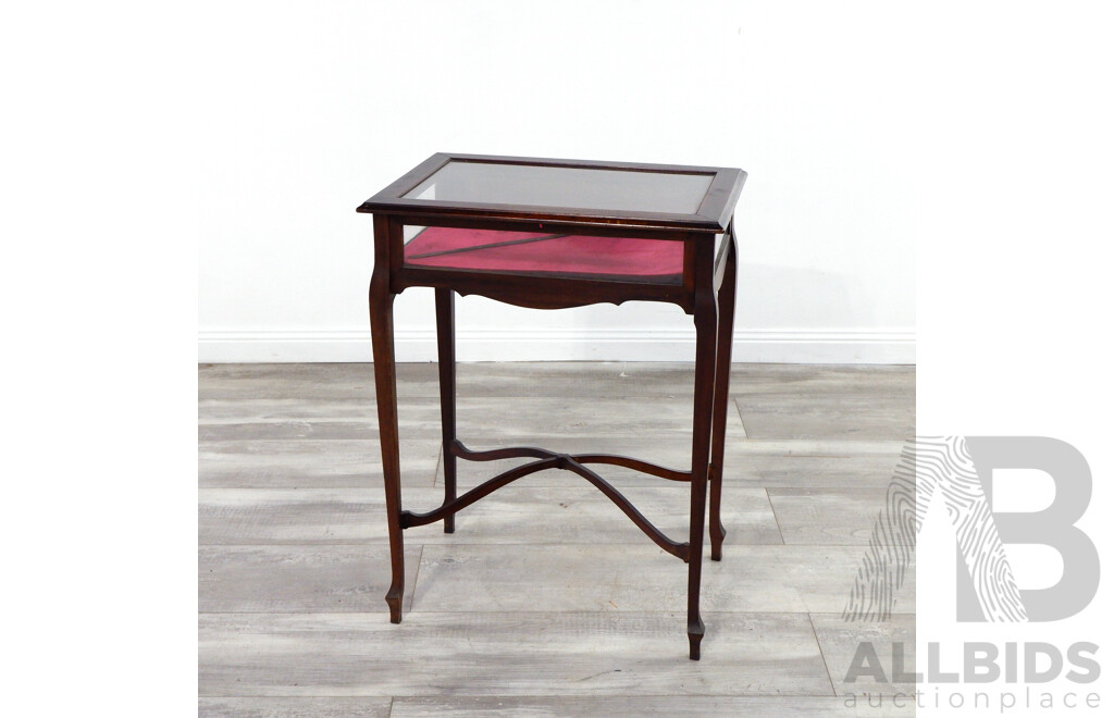 Edwardian Mahogany Display Table