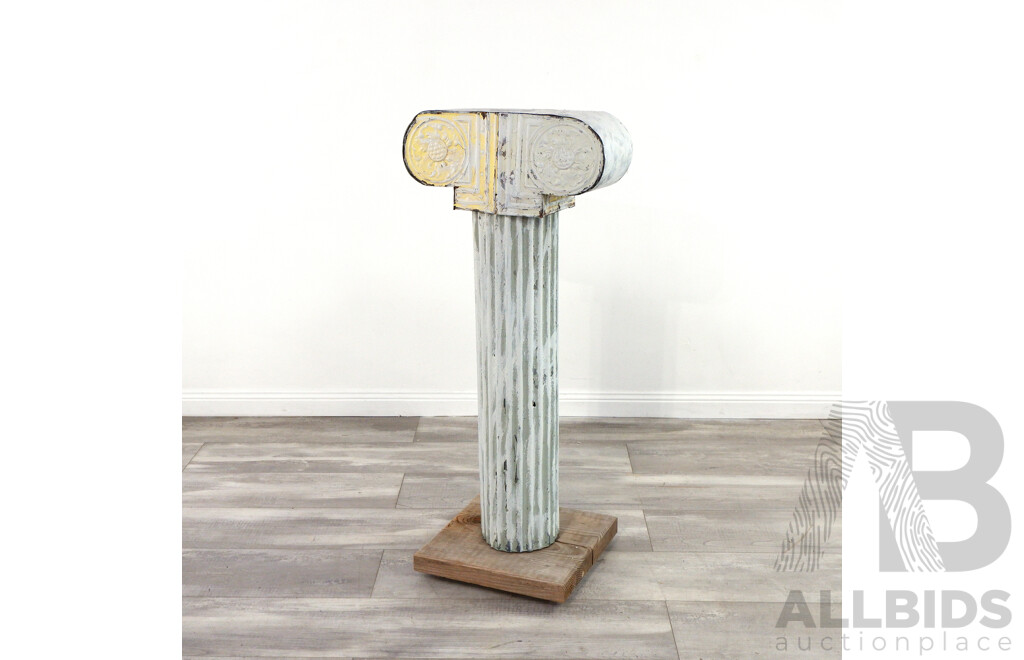 Bespoke Pressed Tin Plinth