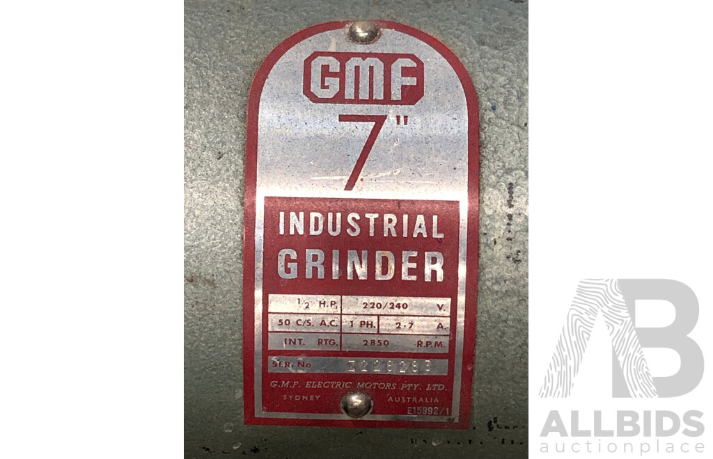 GMF 7 Inch Bench Grinder with Stand