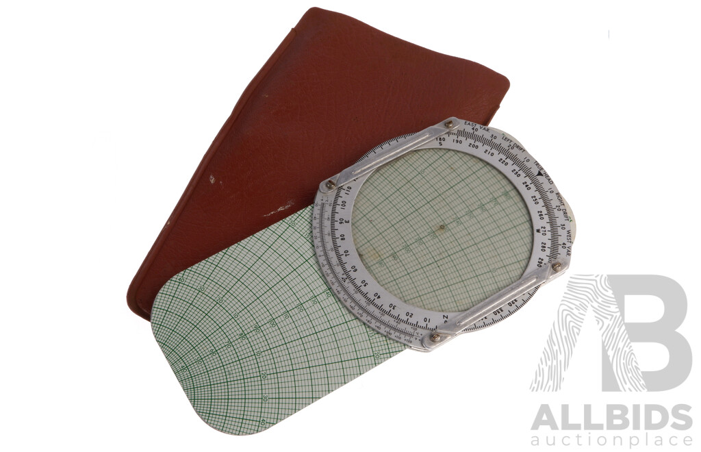 Vintage Hand Held Computer Calculator Used for Flying in Case