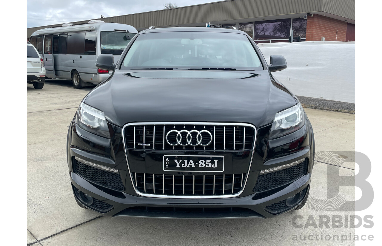 04/2012 Audi Q7 3.0 TDI QUATTRO AWD MY12 4D Wagon Black 3.0L